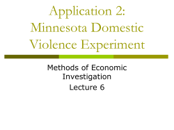 The Effect of Arrest on Domestic Violence