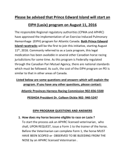Please be advised that Prince Edward Island will start