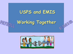 The USPS and EMIS