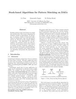 Stack-based Algorithms for Pattern Matching on DAGs