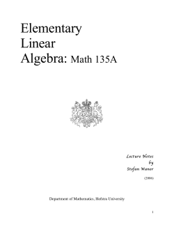 135 Notes - Finite mathematics and applied calculus
