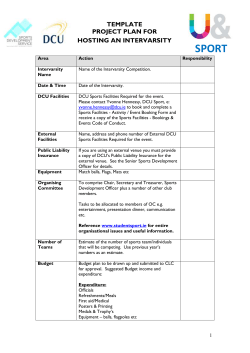 Project Plan for Hosting an Intervarsity