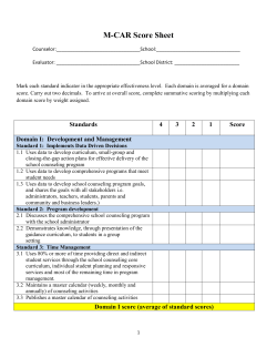 M-CAR Score Sheet