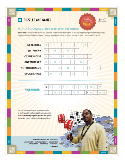 PUZZLES AND GAMES