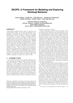 SKOPE: A Framework for Modeling and Exploring Workload Behavior