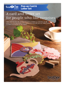 A card and letter set for people who like surprises