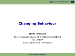 Project presentation at EASST by ECNhot!