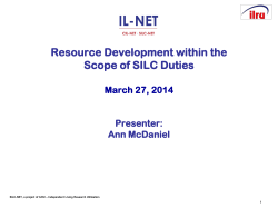 SILC Resource Plan