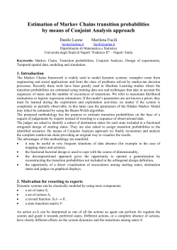 Estimation of Markov Chains transition probabilities by means