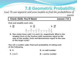 4.2 Triangle Congruence by SSS and SAS