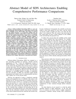 Abstract Model of SDN Architectures Enabling Comprehensive