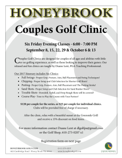 Couples Golf Clinic - Honeybrook Golf Club