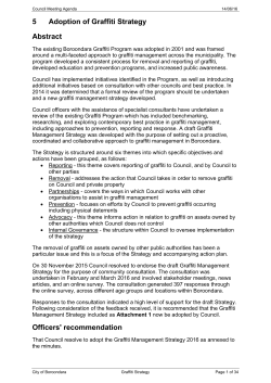 Adoption of Graffiti Strategy