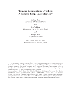 A Simple Stop-Loss Strategy - China International Conference in