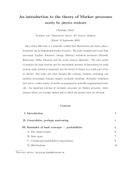 Lectures on Markov processes for physics students