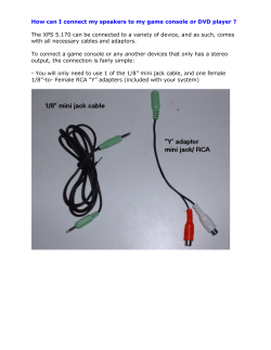 How can I connect my speakers to my game console or