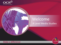 Media Studies - Get ready presentation