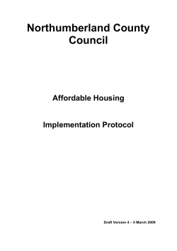 3. What is affordable housing? - Northumberland County Council
