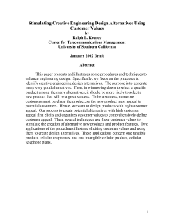 Simulating Creative Engineering Design Alternatives Using