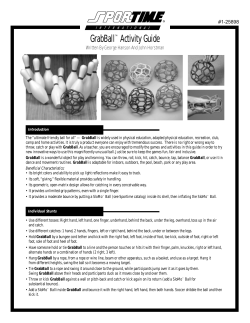 GrabBall&trade; Activity Guide
