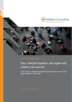 Play, interpret together, play again and create a win