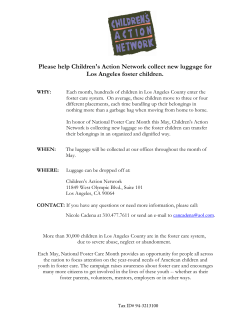 best luggage flier - Children`s Action Network