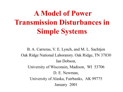To model electric power system blackouts in a way that incorporates