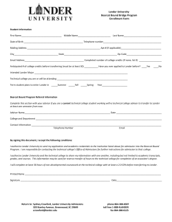 Bearcat Bound Enrollment Form