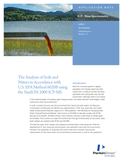 Analysis of Soils and Waters in Accordance with US