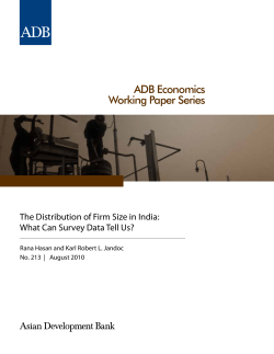 The Distribution of Firm Size in India
