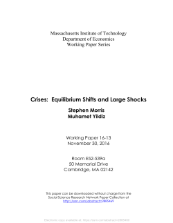 Crises: Equilibrium Shifts and Large Shocks