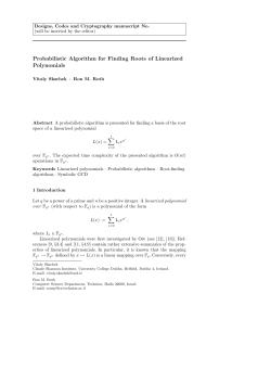 Probabilistic Algorithm for Finding Roots of Linearized Polynomials