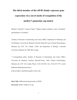 eIF4E3 represses gene expression in vivo