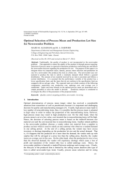 Optimal Selection of Process Mean and Production Lot Size for