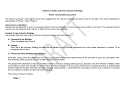 National Traveller and Roma Inclusion Strategy Phase 3