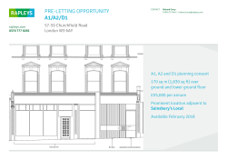 pre-letting opportunity a1/a2/d1