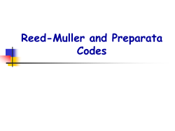 Reed-Muller Codes