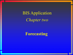 Forecasting
