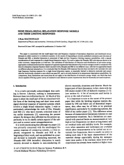 SOME SMALL-SIGNAL RELAXATION