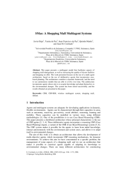 SMas: A Shopping Mall Multiagent Systems - BISITE