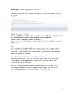 Accessing the online application system