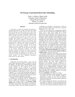 On Energy-Constrained Real-Time Scheduling