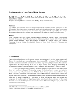 The Economics of Long-‐Term Digital Storage