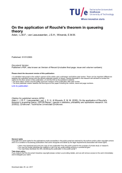 On the application of Rouch&eacute;`s theorem in queueing theory