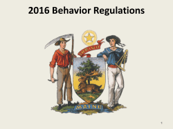 Behavior Management Plan