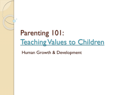 Teaching Values to Children