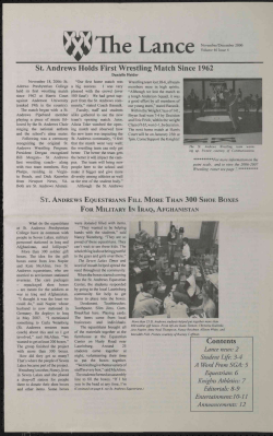 St. Andrews Holds First Wrestling Match Since 1962