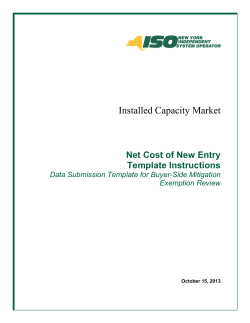 Installed Capacity Market