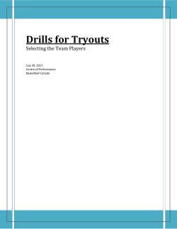 Drills for Tryouts