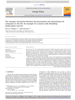 The strategic interaction between the